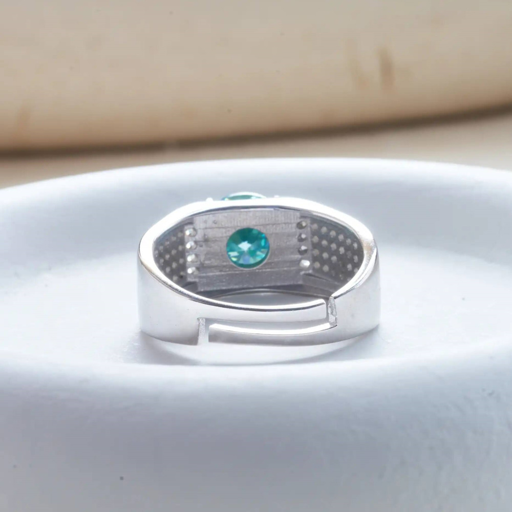 1 carat natural blue color moi - огляд і ціна Moissanite Engagement Ring 1 Carat