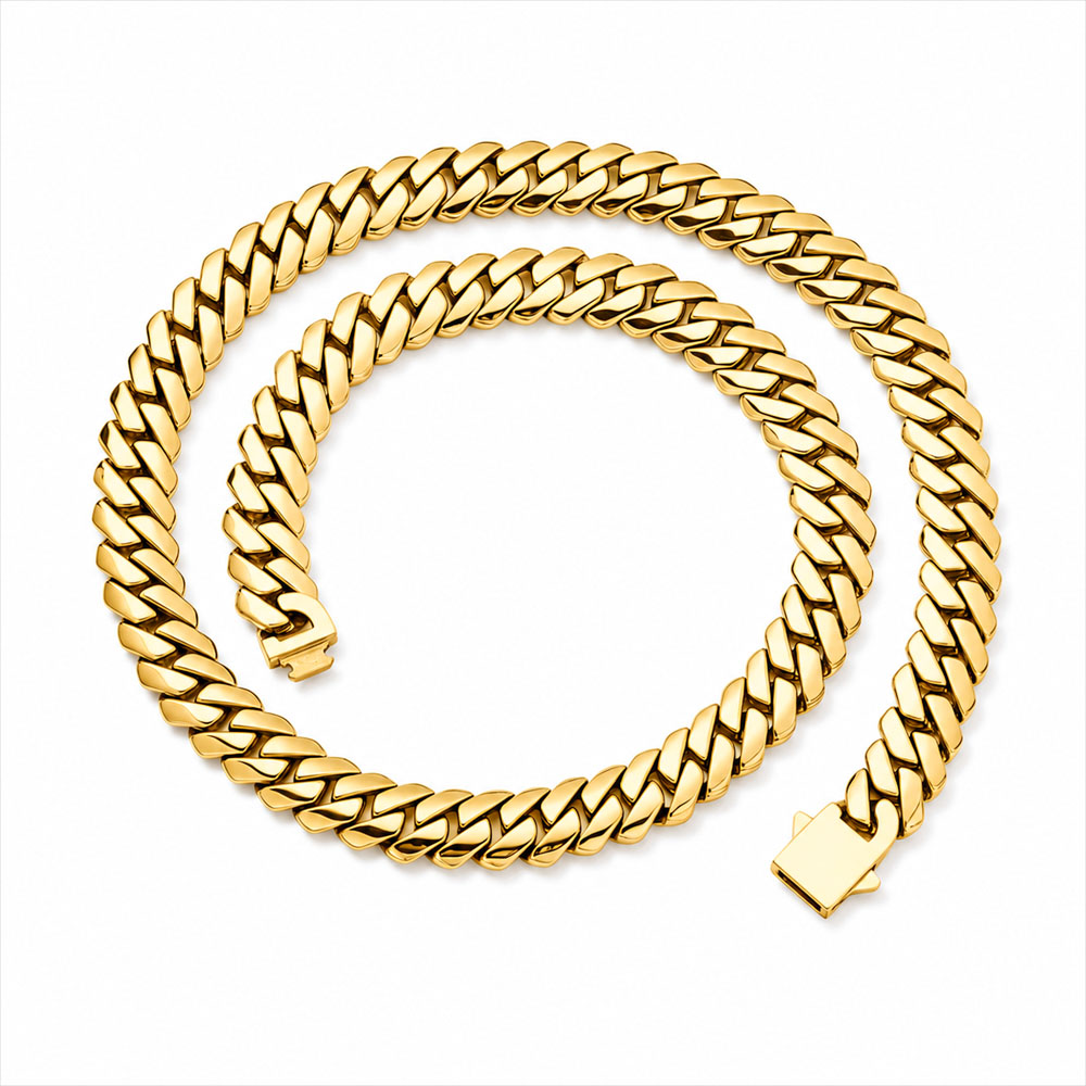 ESKEEM High Polished Stainless - огляд і ціна Cuban Link Chain 12Mm