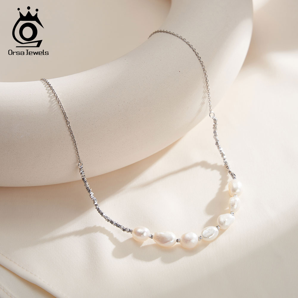 ORSA JEWELS Vintage 925 Sterli - огляд і ціна Pearl Choker Necklace Vintage
