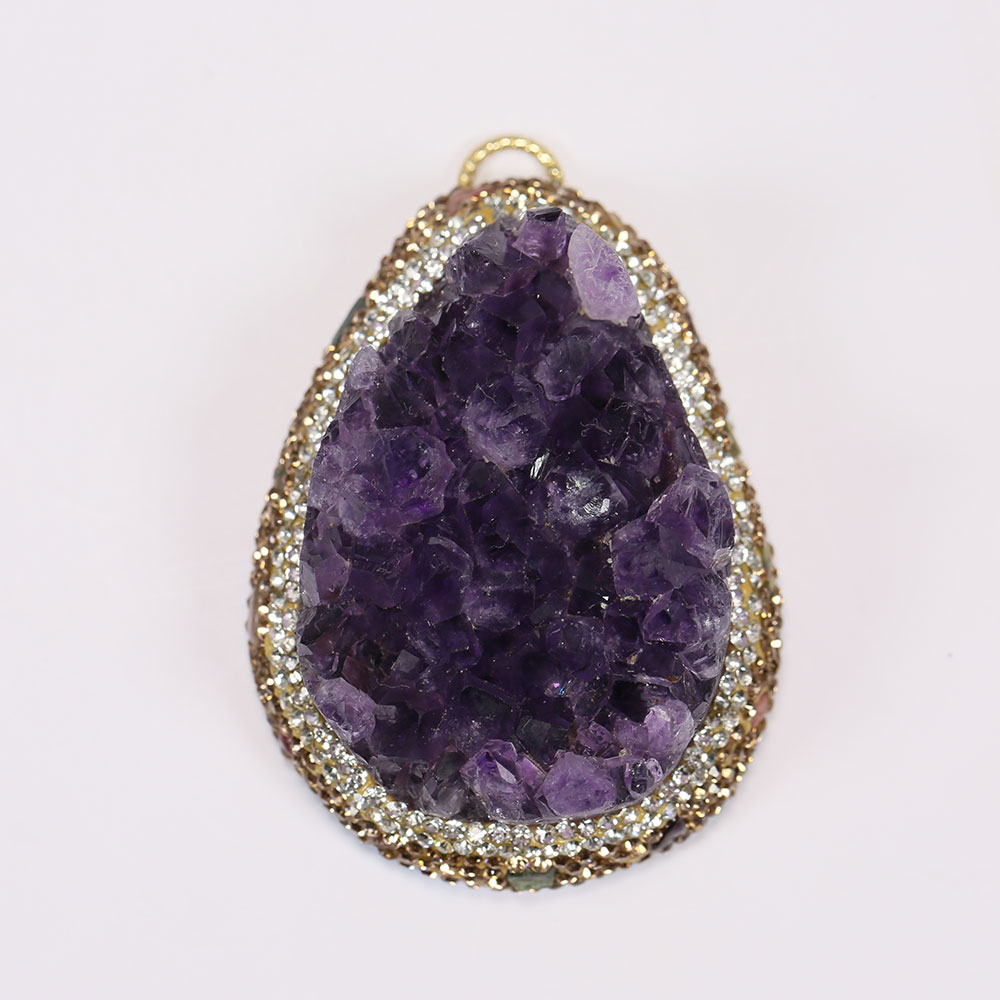 Natural Purple Amethyst Quartz - огляд і ціна Crystal Pendant Necklace Natural Stone
