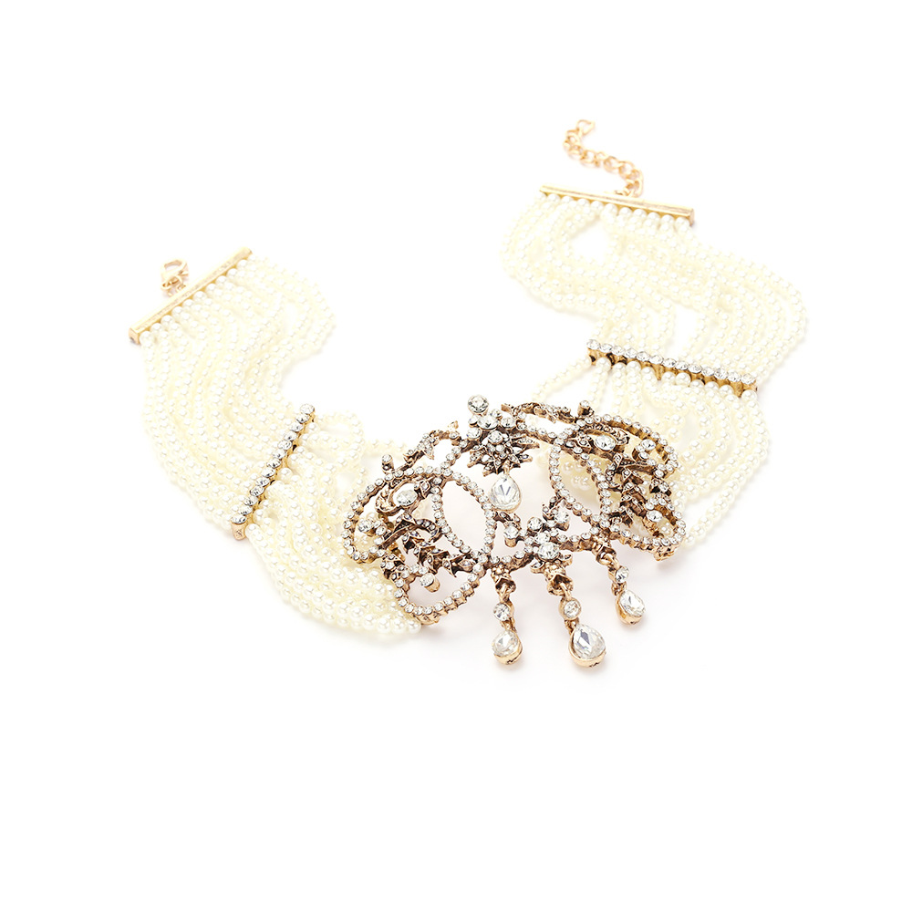 Vintage Multi Strands Pearl Ch - огляд і ціна Pearl Choker Necklace Vintage