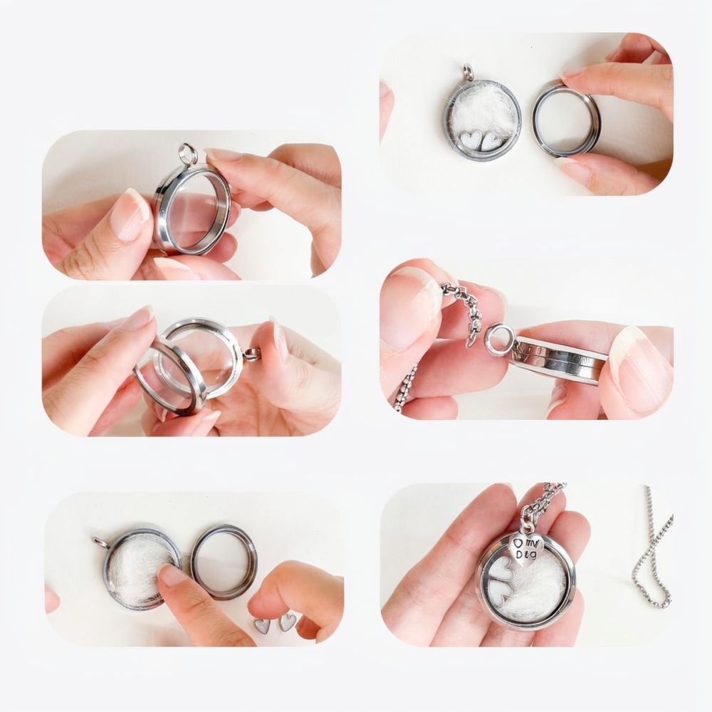 Stainless Steel Heart Keepsake - огляд і ціна Heart Locket Necklace Photo
