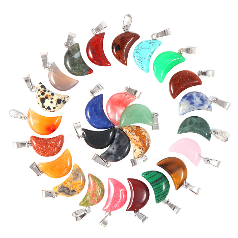20pcs/ Bag Natural Stone Cryst - огляд і ціна Crystal Pendant Necklace Natural Stone