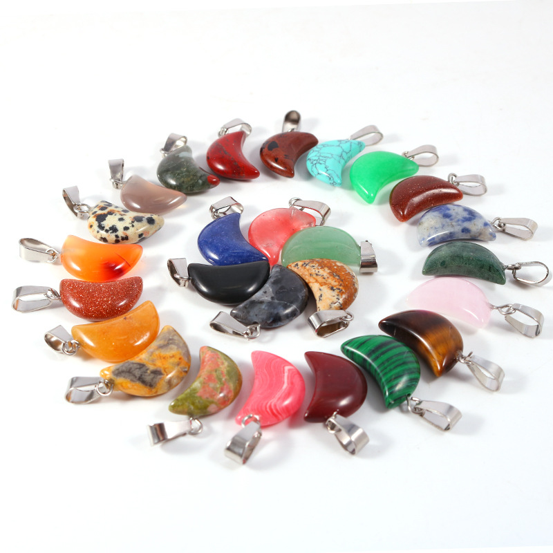 20pcs/ Bag Natural Stone Cryst - огляд і ціна Crystal Pendant Necklace Natural Stone