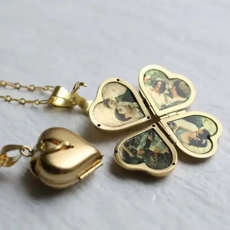 Vintage Necklace Folding Multi - огляд і ціна Heart Locket Necklace Photo