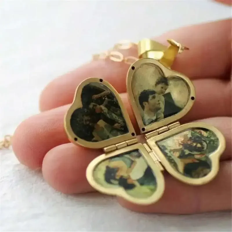 Vintage Necklace Folding Multi - огляд і ціна Heart Locket Necklace Photo