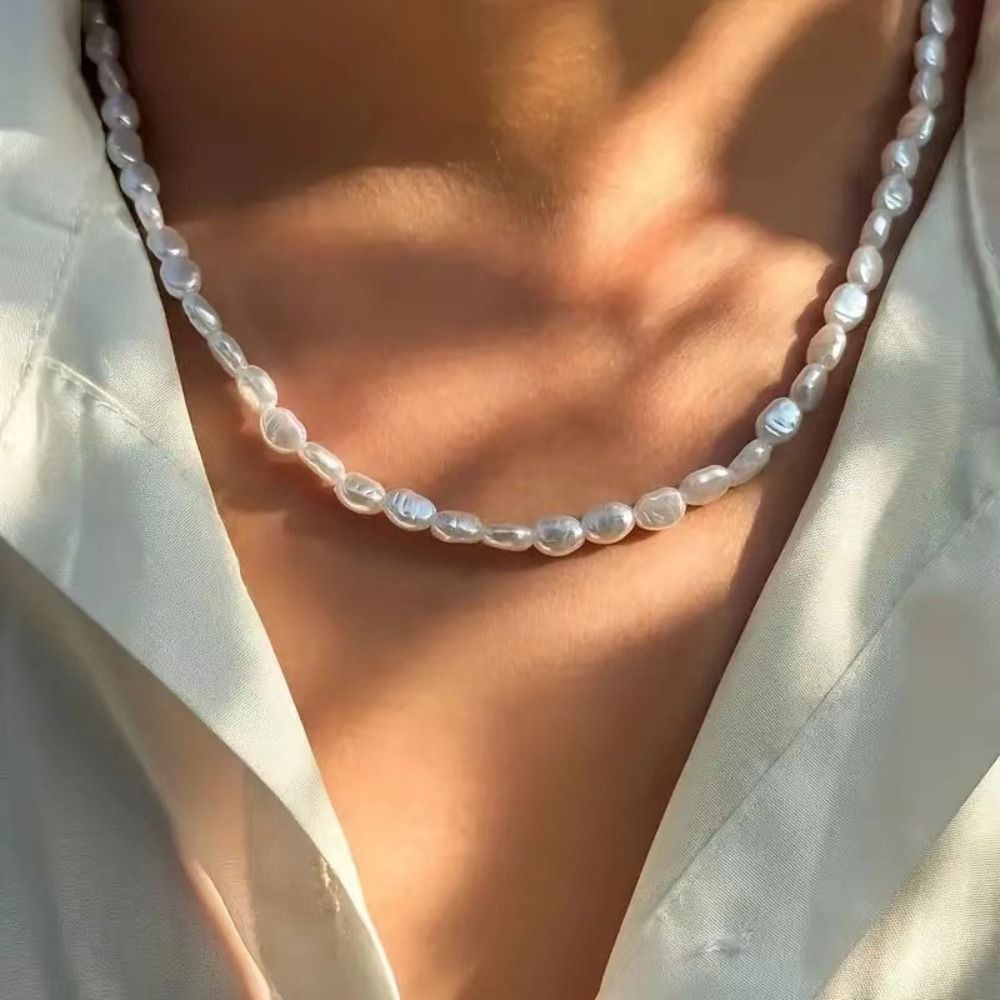 Simple Imitation Pearl Choker  - огляд і ціна Pearl Choker Necklace Vintage