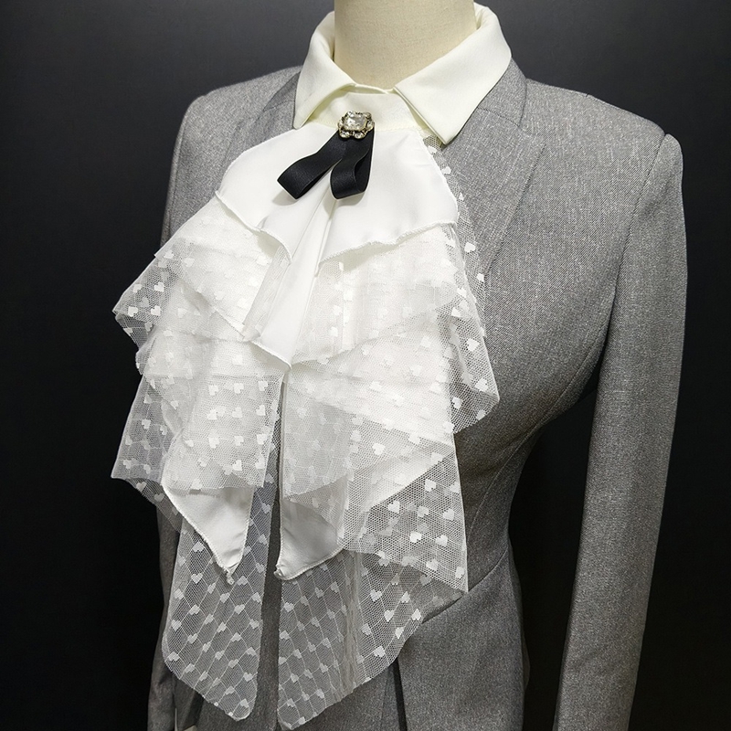 White Lace Layered Detachable  - огляд і ціна Necklaces