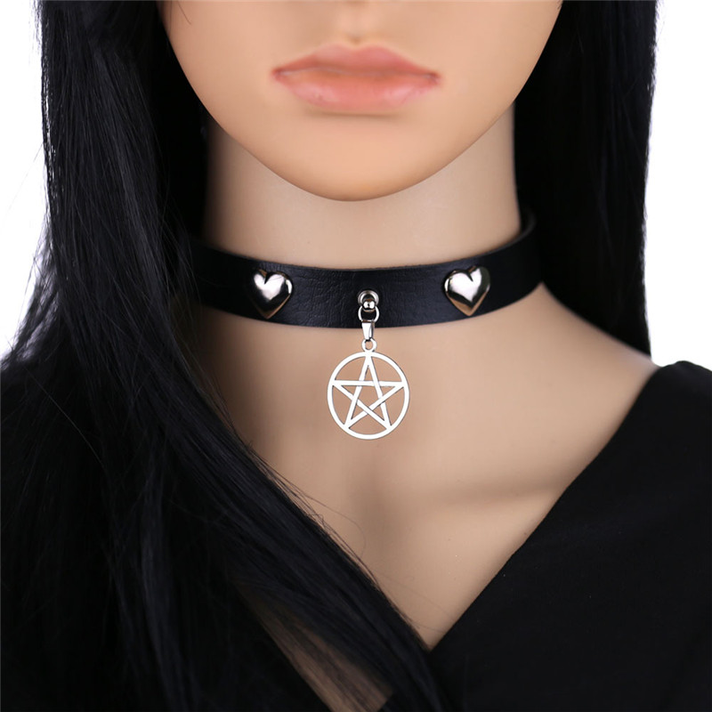 Punk Halloween Emo Cosplay Bla - огляд і ціна Goth Punk Spike Choker