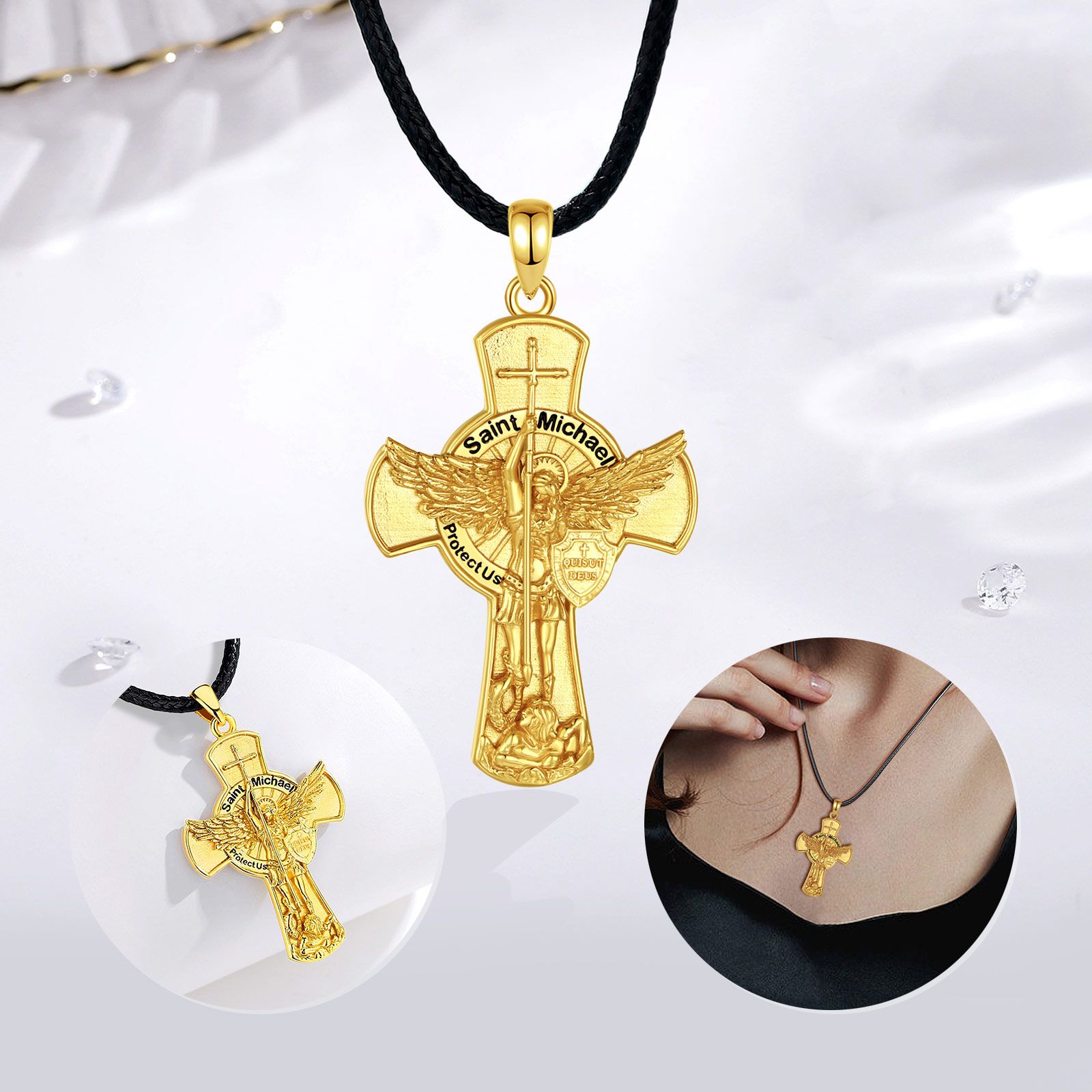 Eudora St.Michael Archangel Ne - огляд і ціна 925 Sterling Silver Chain Necklace Men