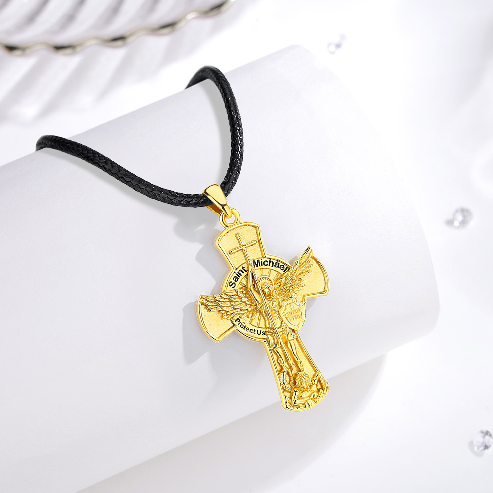 Eudora St.Michael Archangel Ne - огляд і ціна 925 Sterling Silver Chain Necklace Men