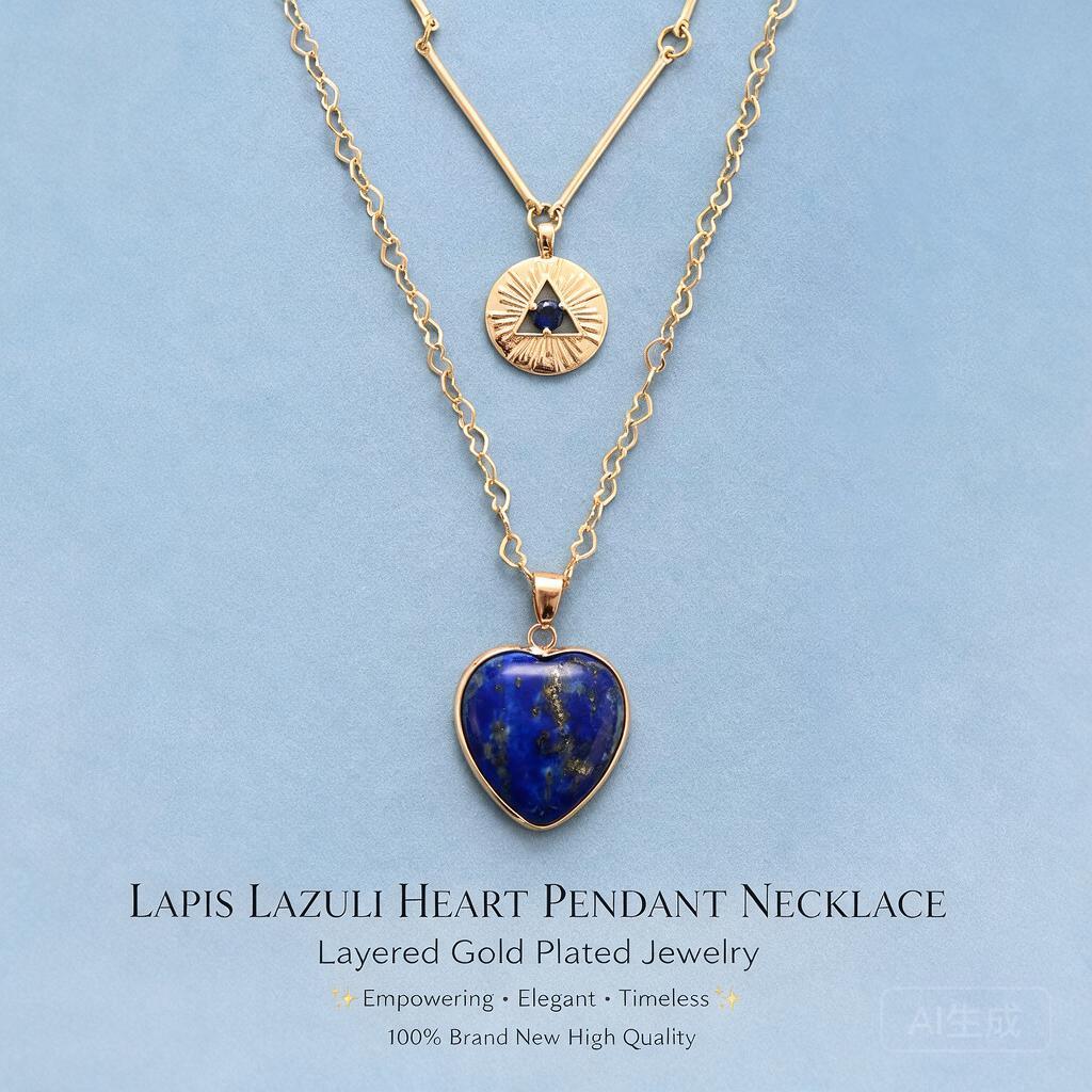 Layered Necklaces Natural Gems - огляд і ціна Layered Pendant Necklace Aesthetic