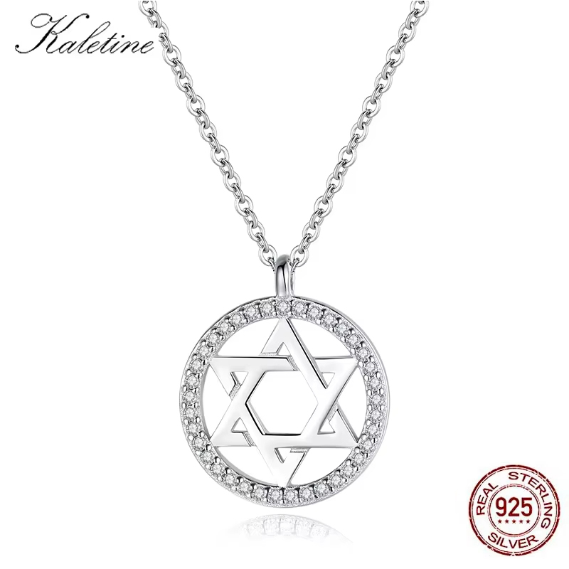 KALETINE Jewish Magen Star of  - огляд і ціна 925 Sterling Silver Chain Necklace Men
