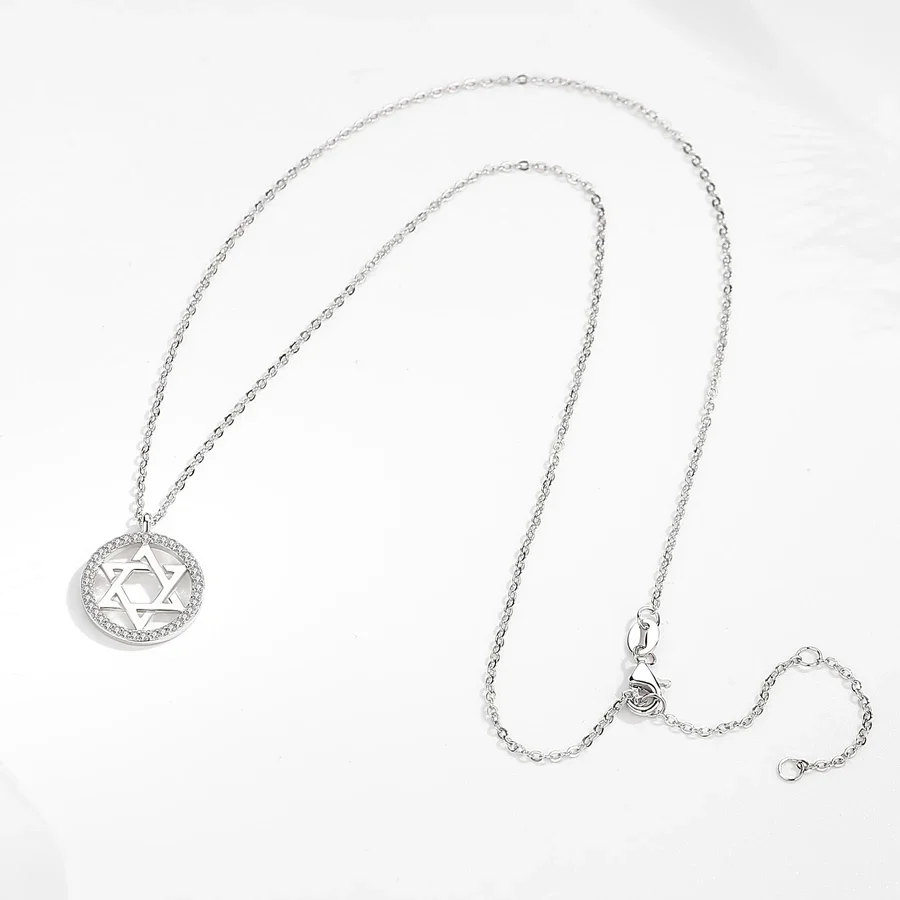 KALETINE Jewish Magen Star of  - огляд і ціна 925 Sterling Silver Chain Necklace Men