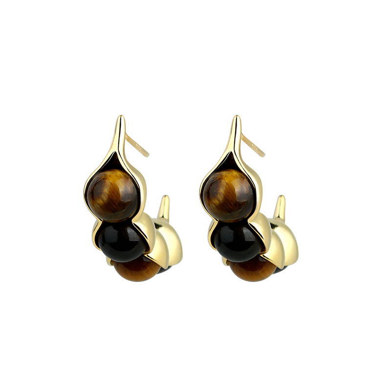 Tiger Eye Pod Earrings Gemston - огляд і ціна Earrings
