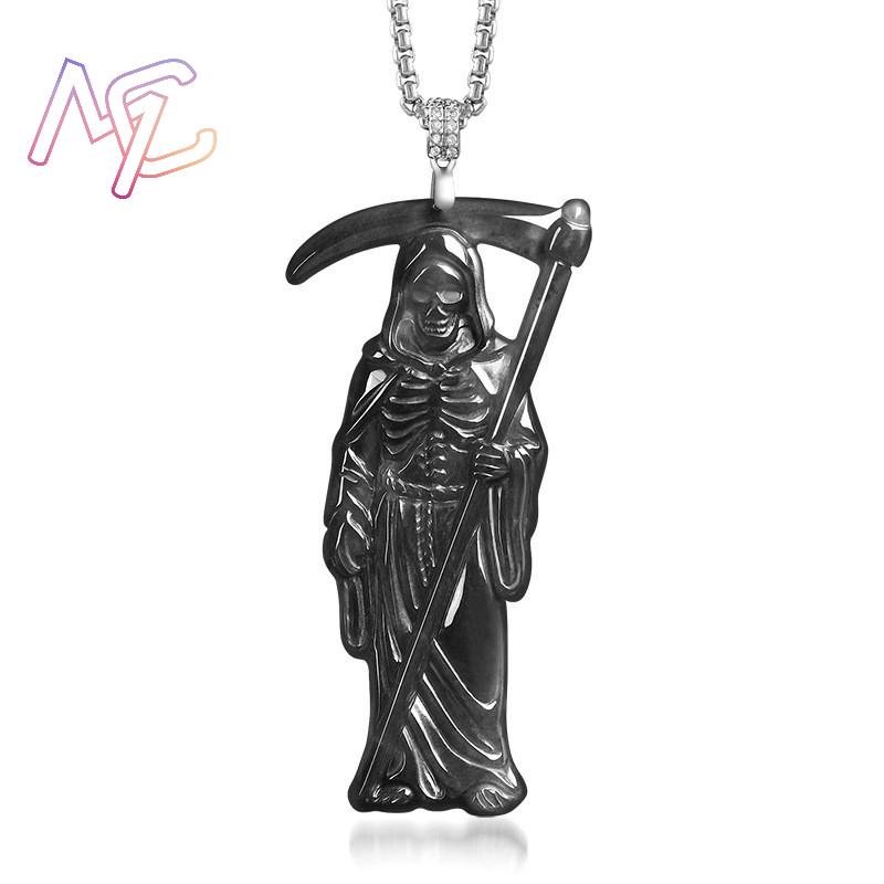Myanmar Jadeite Grim Reaper Pe - огляд і ціна Necklaces