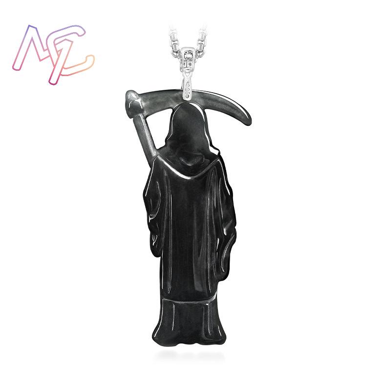 Myanmar Jadeite Grim Reaper Pe - огляд і ціна Necklaces